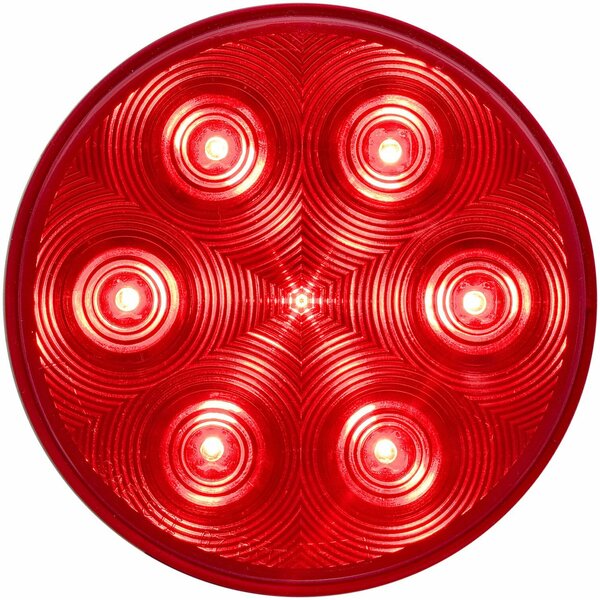 Optronics Fleet Count  7-Led 4in. Red Grommet Mount Stop/Turn/Tail Light STL13RB
